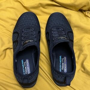 Skechers Women’s Black Knit Athletic Shoes